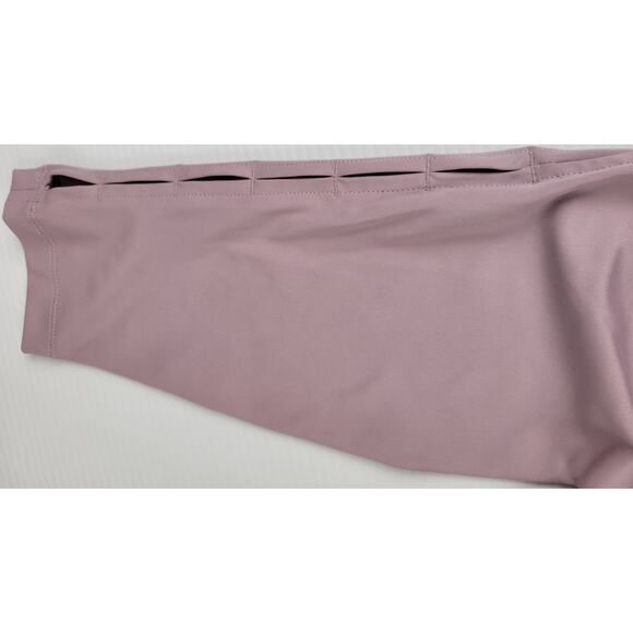 NWT Nike Womens Small Yoga High-Waist 7/8 Cut Out Leggings Purple Plum Fog Gym - Picture 8 of 12